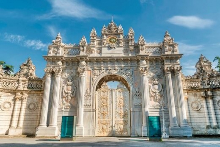 Royal Garden of Dolmabahce Palace and Bezm-i Alem Valide Sultan Mosque